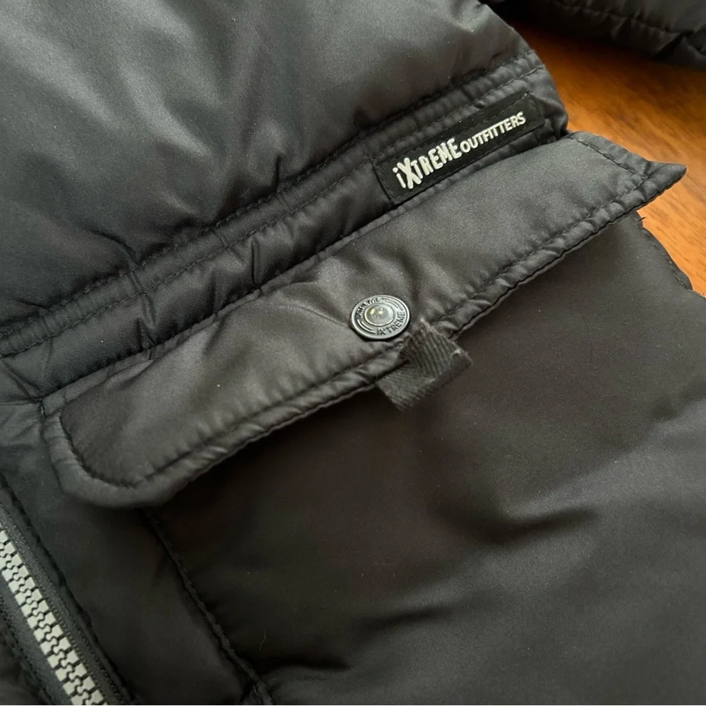 iXtreme Black Puffer Jacket | Boys Size 7 | Fleece Lined Winter Coat